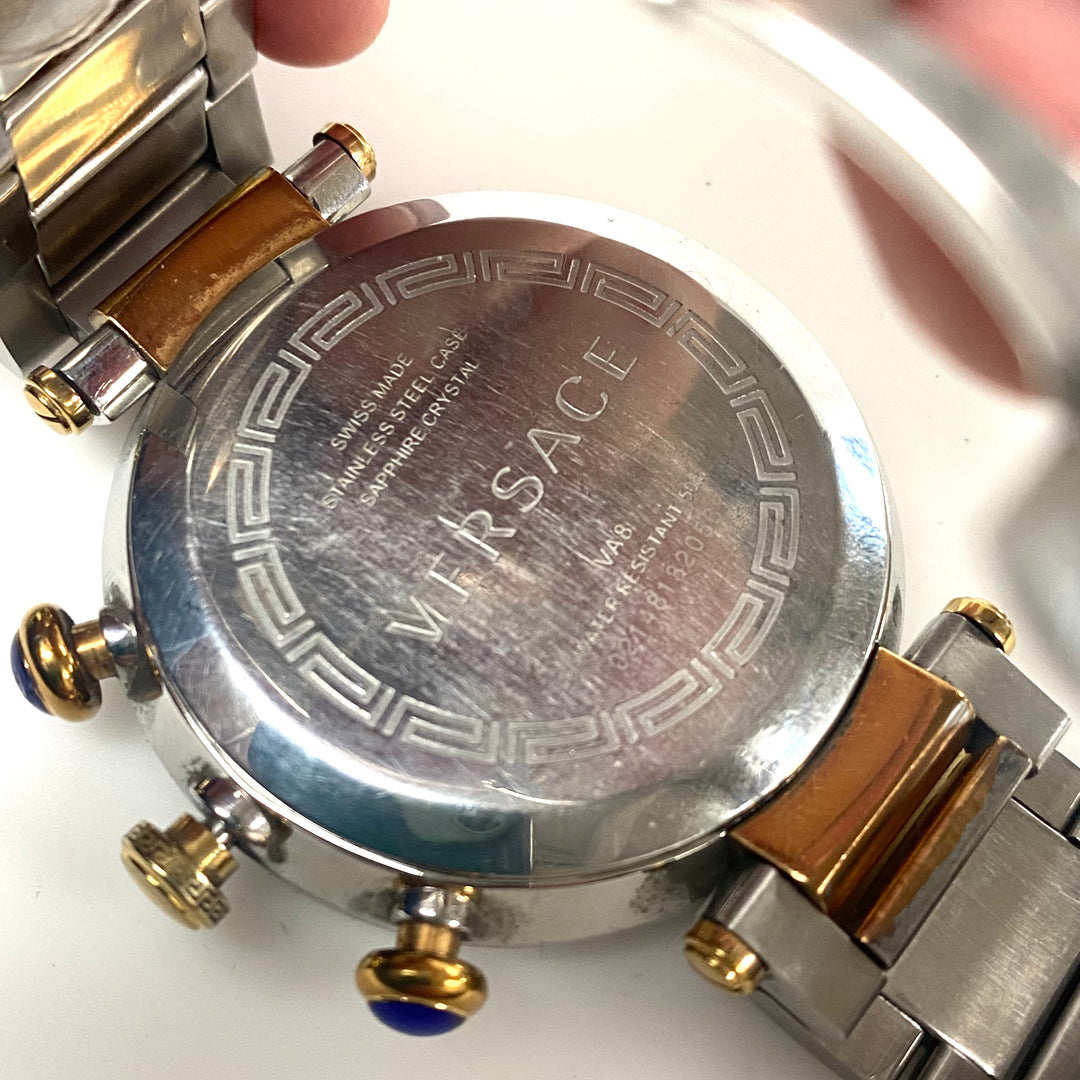 w163 Two-tone Versace Reve Chrono Watch Stainless Steel and Rose-gold Ion-plated