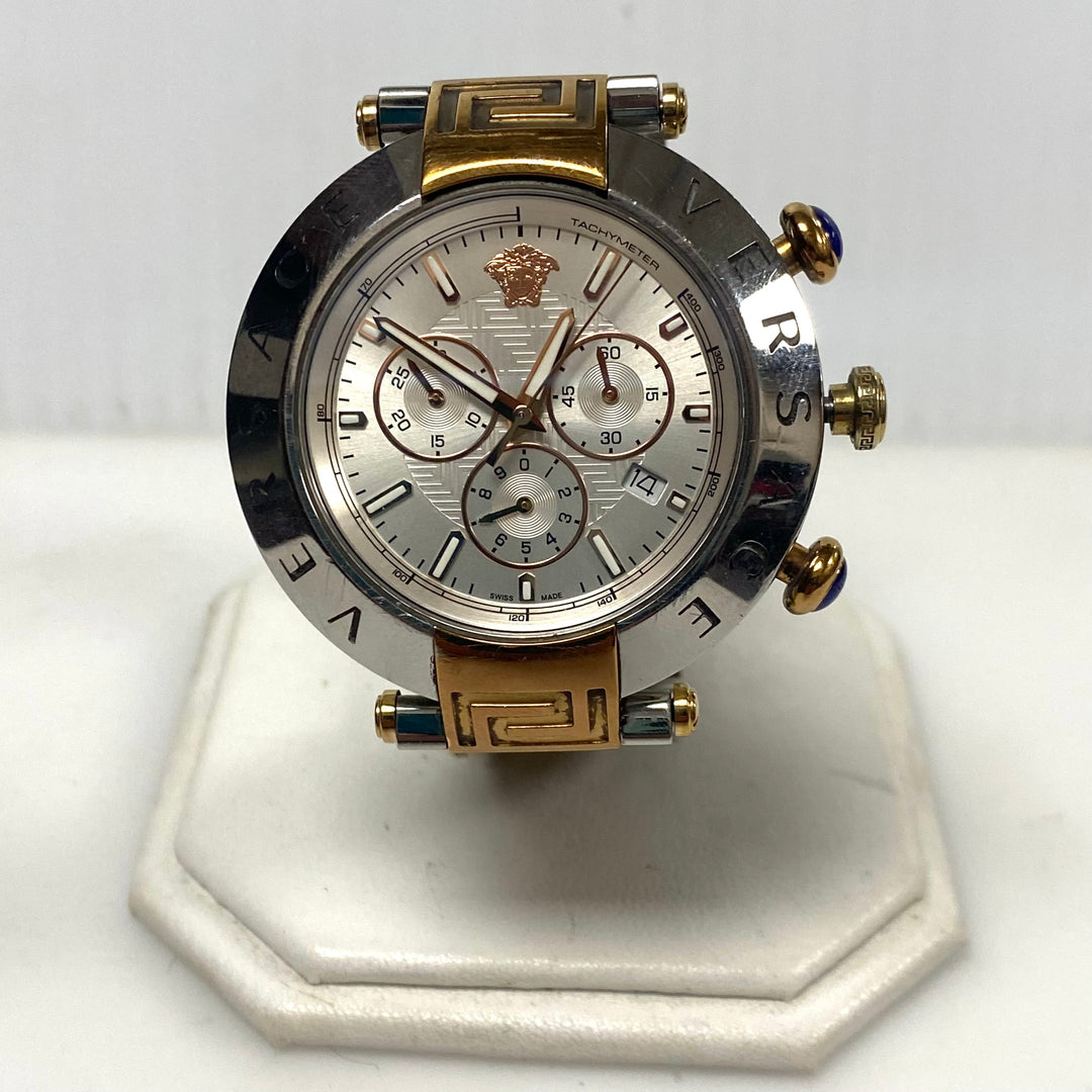 w163 Two-tone Versace Reve Chrono Watch Stainless Steel and Rose-gold Ion-plated