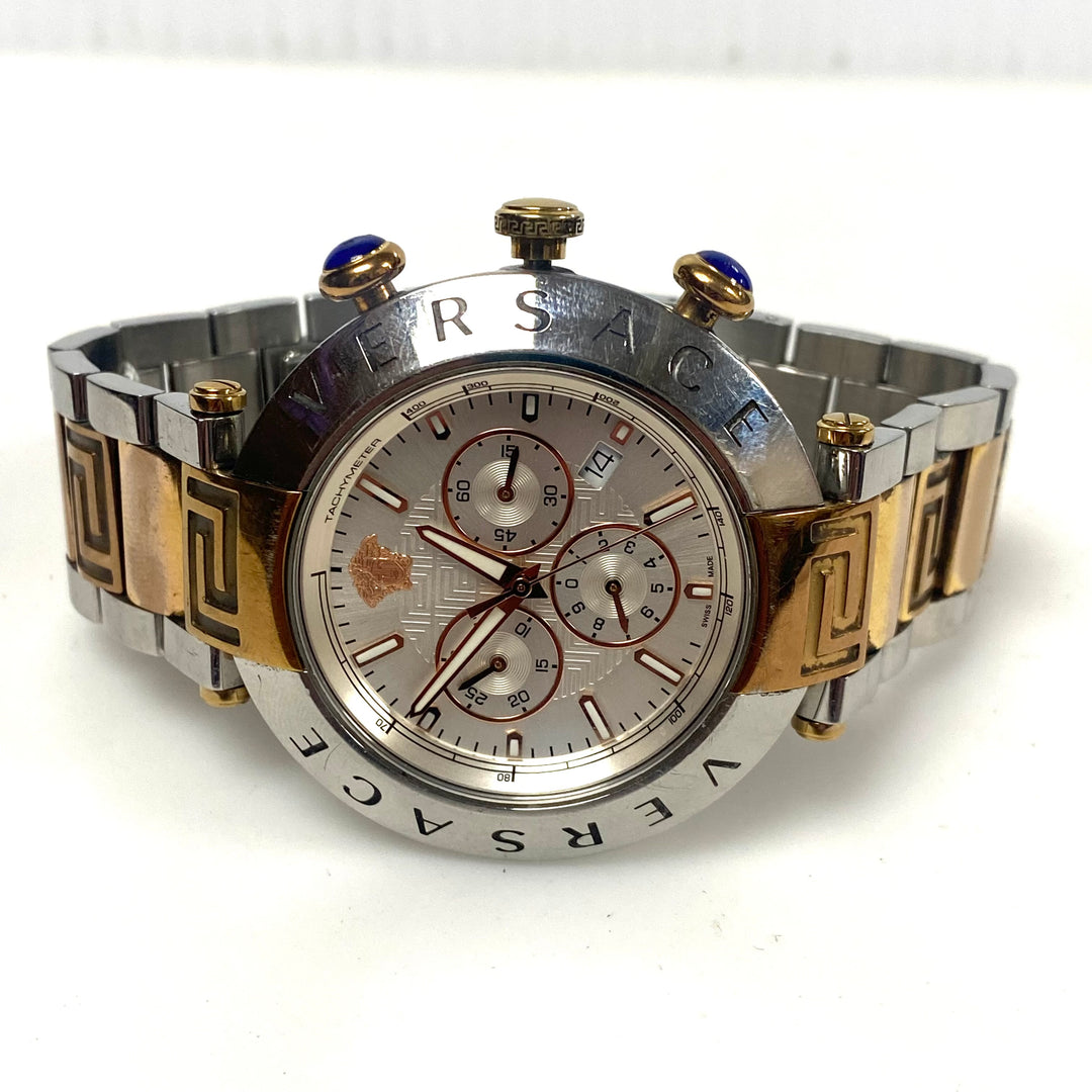 w163 Two-tone Versace Reve Chrono Watch Stainless Steel and Rose-gold Ion-plated