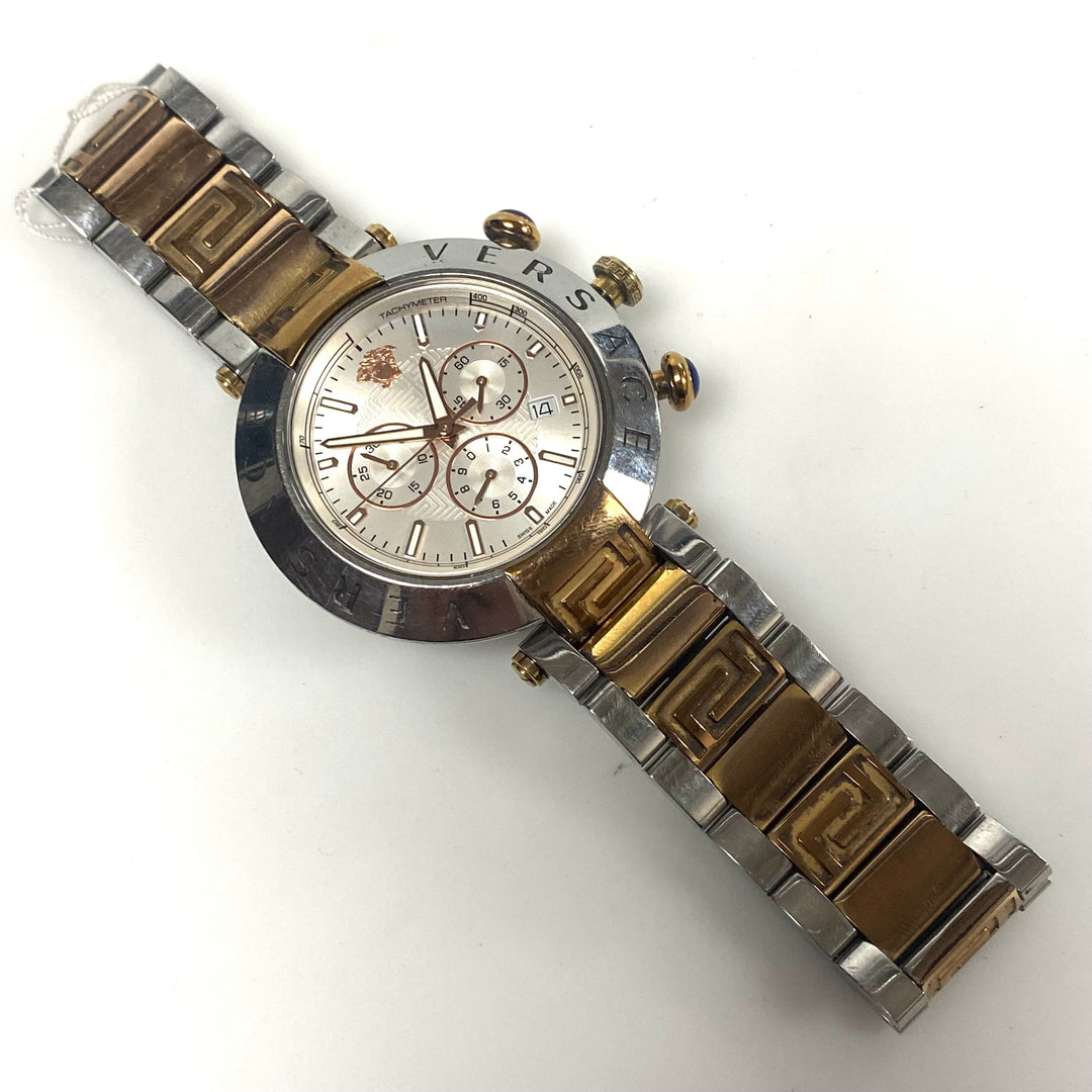 w163 Two-tone Versace Reve Chrono Watch Stainless Steel and Rose-gold Ion-plated