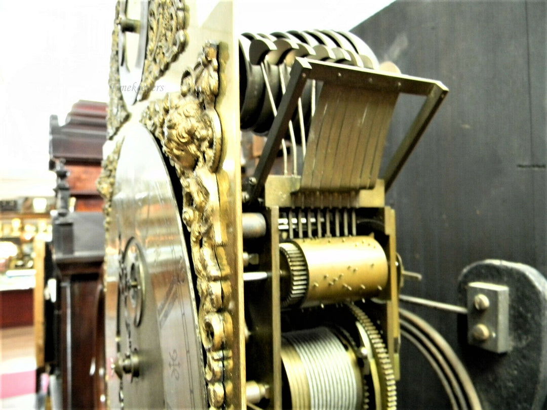 c013 English early 1900's Tall Case Grandfather Clock- Local Pickup Only