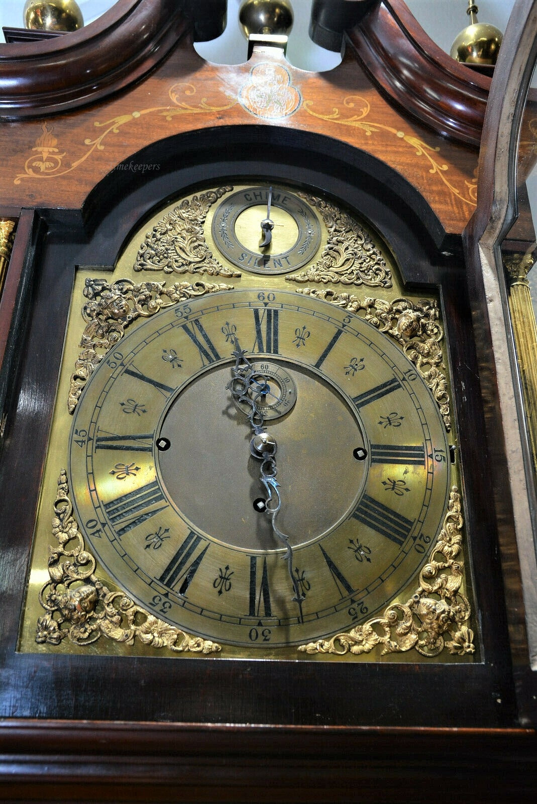 c013 English early 1900's Tall Case Grandfather Clock- Local Pickup Only