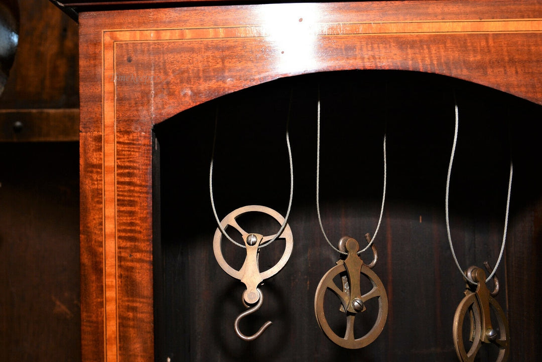 c013 English early 1900's Tall Case Grandfather Clock- Local Pickup Only