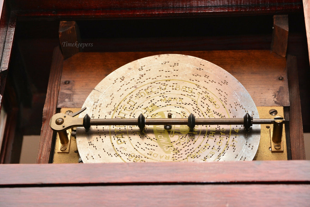 c017 French Musical Mission Style Grandfather Clock 1800's- Local Pickup Only