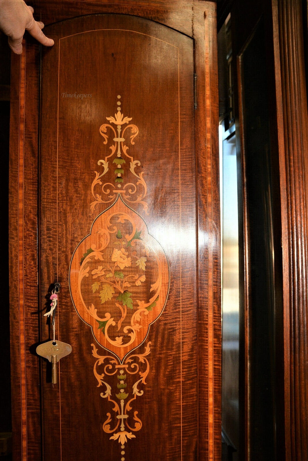 c013 English early 1900's Tall Case Grandfather Clock- Local Pickup Only