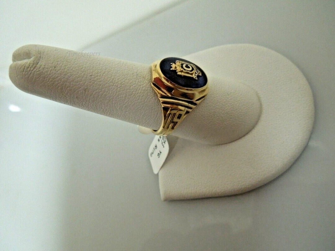 r735 Vintage 10k Yellow Gold 1967 Clayton Class School Ring Size 9(USA) Signed 7.4g
