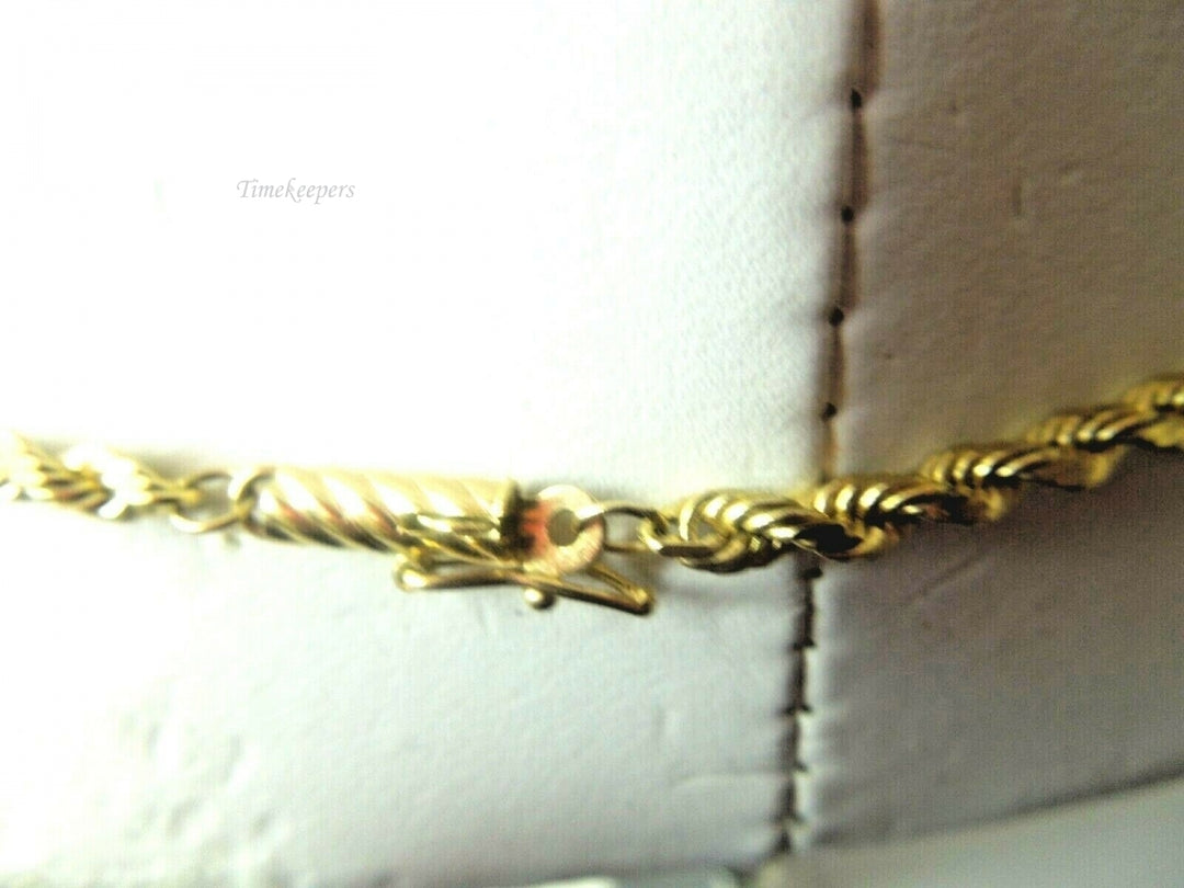 q578 Real 14kt Yellow Gold 20" Rope Chain