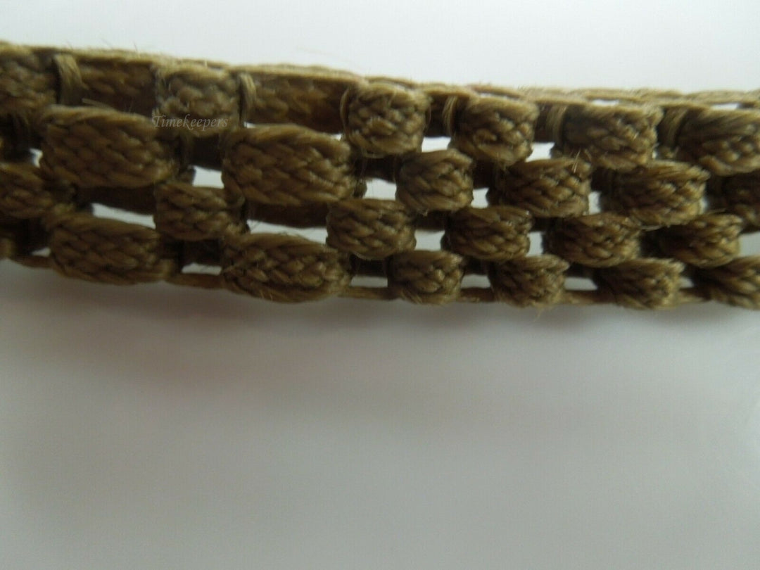 b021 Victorian Era Woven Hair Vest Chain with 10k Yellow Gold Findings