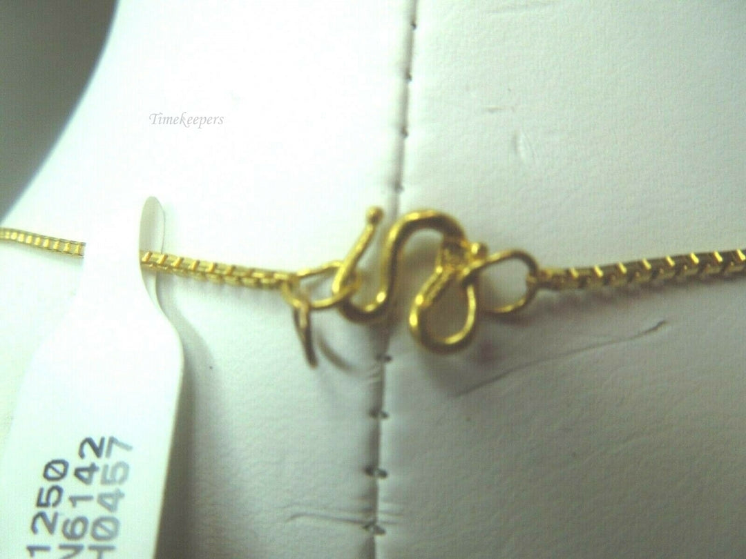 q589 24kt Yellow Gold 18" Box Chain Unisex