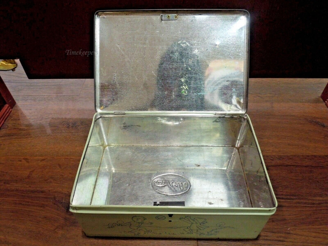 r606 Vintage Van Melle Tin Gift Souvenir Jewelry Trinket Box