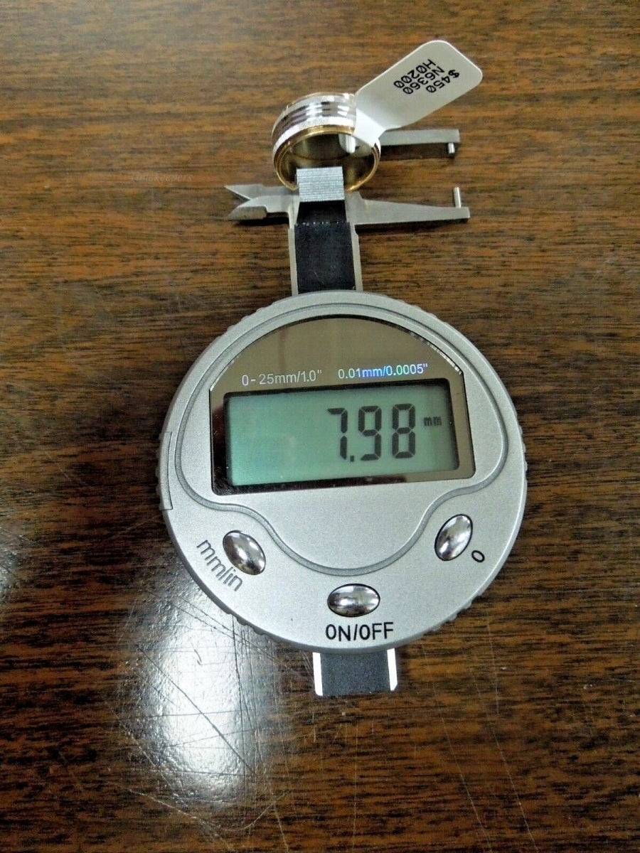 r497 Vintage Keepsake 14k White Yellow Gold Etched Wedding Band Size 6.6 Signed