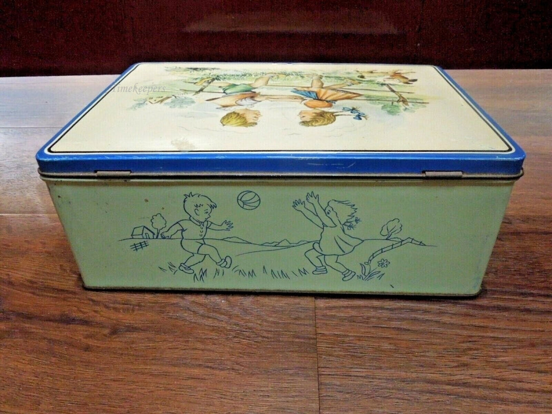 r606 Vintage Van Melle Tin Gift Souvenir Jewelry Trinket Box