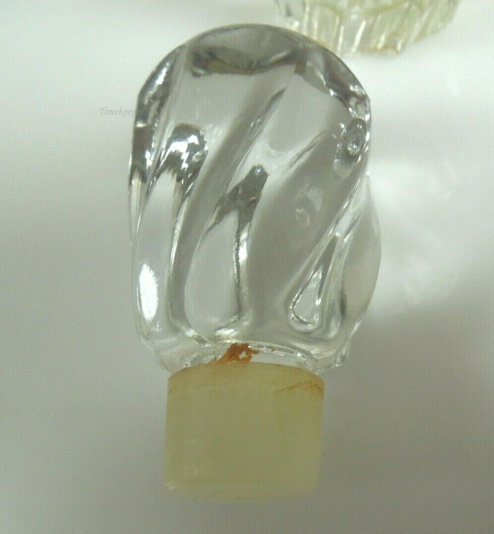 r010 Vintage Blue Grass Flower Mist ELIZABETH ARDEN- Cut Glass Empty Perfume Bottle 5.5"