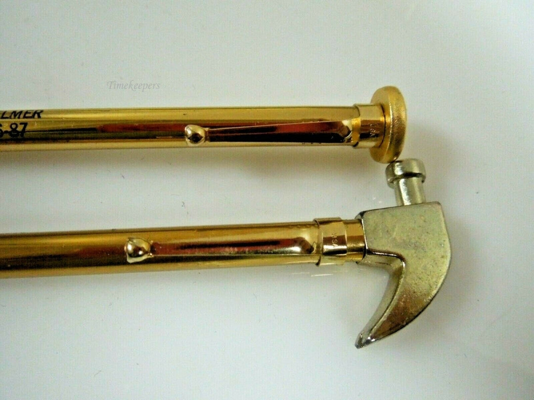 r047 Vintage Set of 2 Gold Tone Missouri Eagles Nail One Down For Elmer 1986-87 Pen