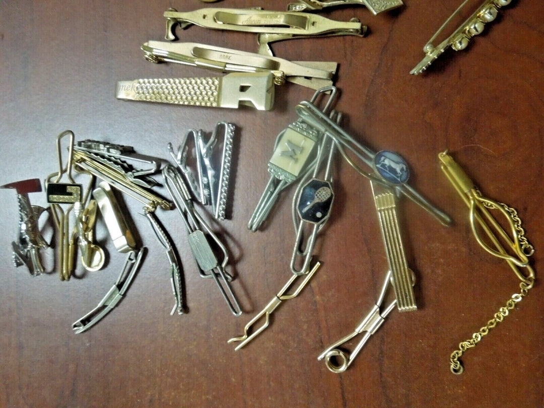 r298 Lot of 25 Tie Pins Mixed Men's jewelry Vintage