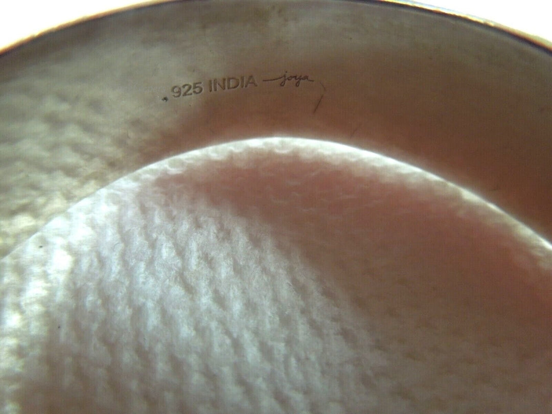 r333 Sterling Silver 925 with Moonstone Cuff Bracelet and Sterling Silver Cuff Ring with Moonstone Made In Indian Stamped