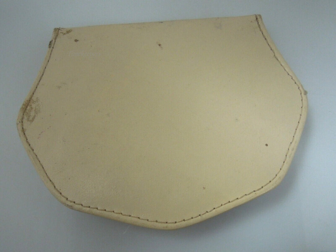 r452 Vintage Hickok Manicure Pedicure Set West Germany Nail Travel Kit Case Leather