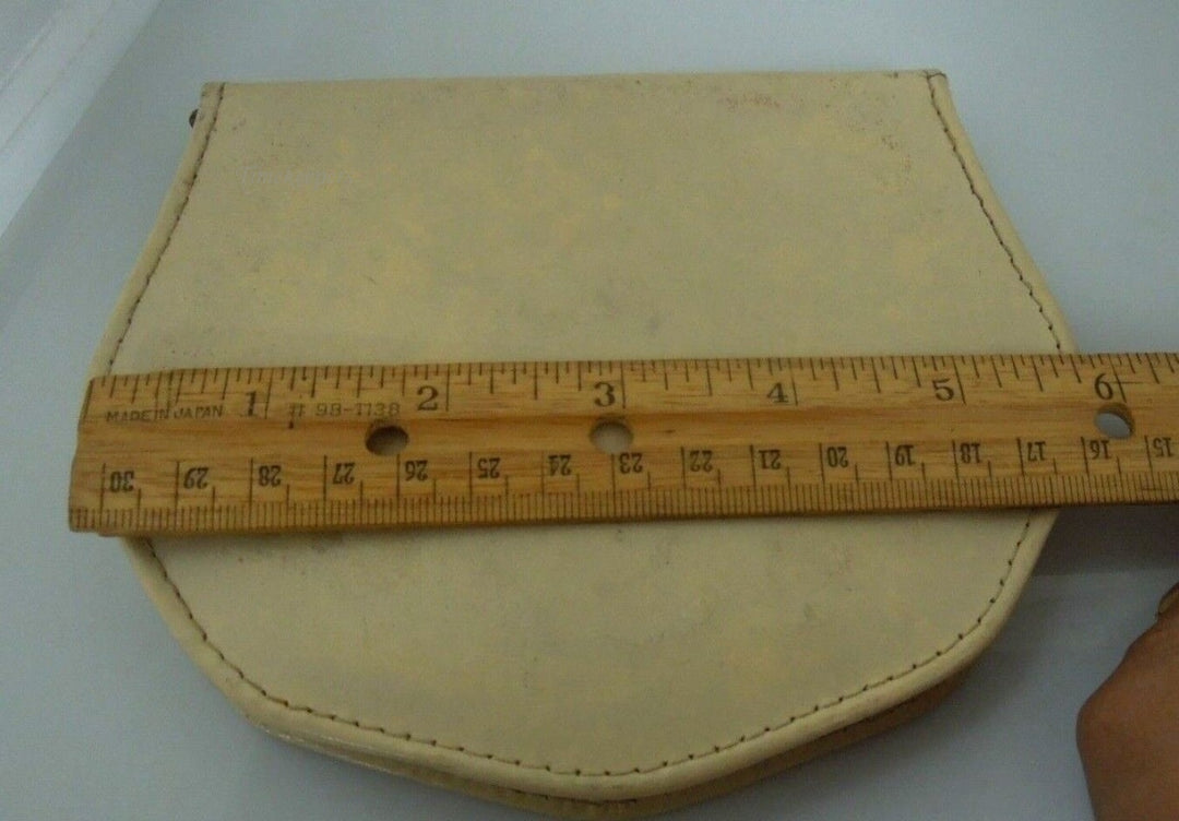 r452 Vintage Hickok Manicure Pedicure Set West Germany Nail Travel Kit Case Leather