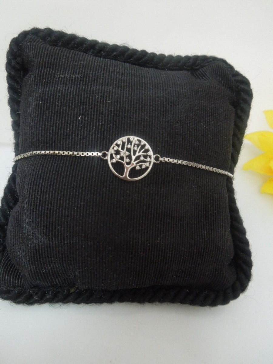 r844 Tree of Life Sterling Silver// Bracelet Tree // 925 Adjustable Bracelet