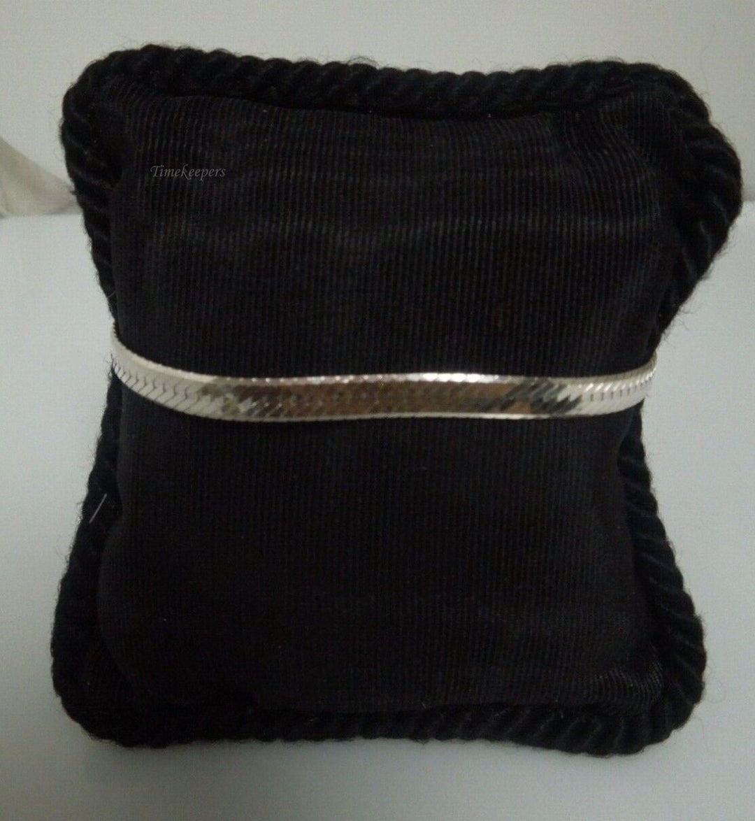 s001 Elegant Sterling Silver Herringbone Chain Bracelet 7"