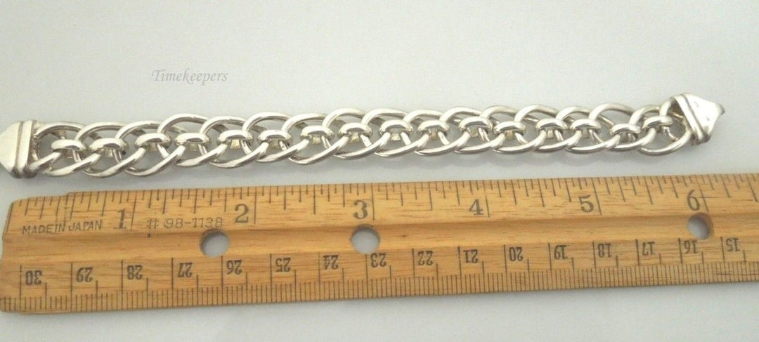 s040 Sterling Silver 925 Unique Polished Fancy Link Bracelet