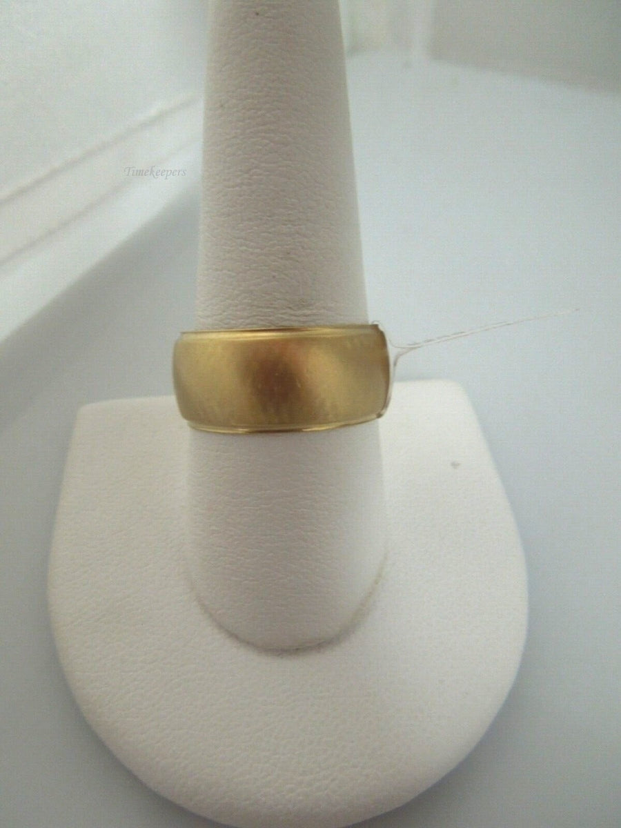 r485 Vintage 14k Yellow Gold Wedding Band Ring Size 10 USA 9.71mm Signed