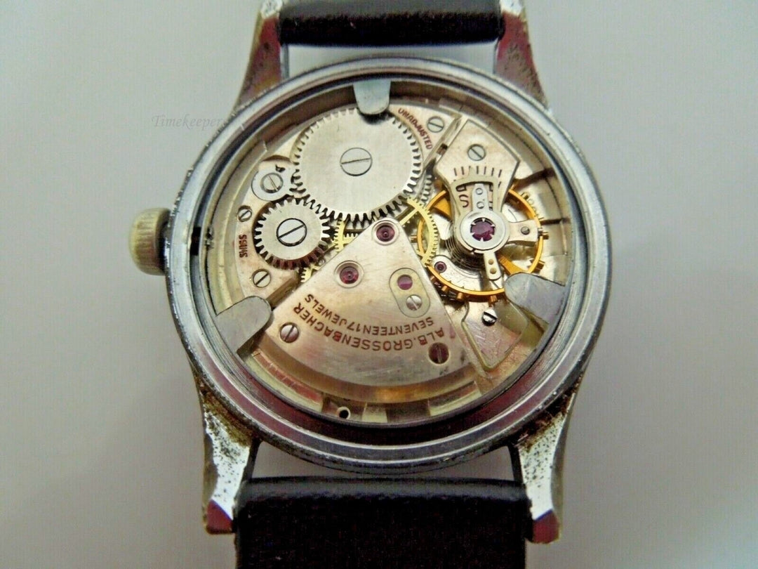 s235 OPTIMA Vintage circa 1940s Military Style Stainless Steel Wristwatch