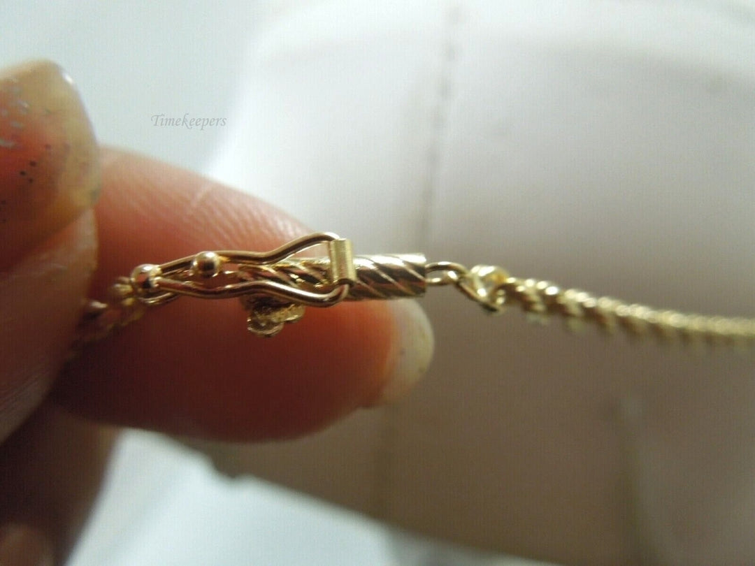 r500 Vintage 14kt Yellow Gold Rope Chain Necklace 20" Signed 