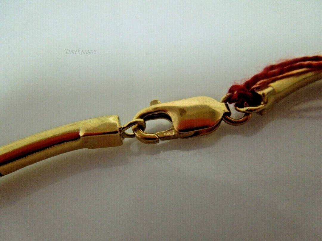 r512 Vintage 10kt White Yellow Gold Diamond .90cts Bracelet Signed 8 1/4"