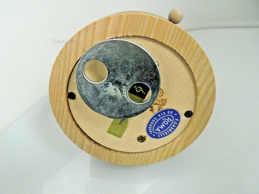 s024 Vintage 1970's Anri Music Box Italy Candyman Clown Magician with Circus Puppy  