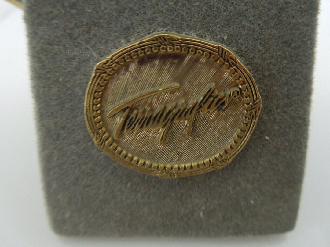 r700 Vintage Terragrafics Small Brass Enameled Tabletop Picture frame