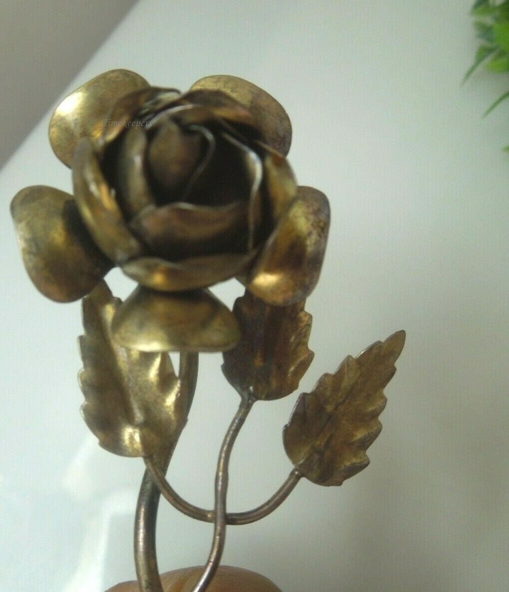 q492 Vintage Rose Shape Brooch Pin Sterling Silver 925