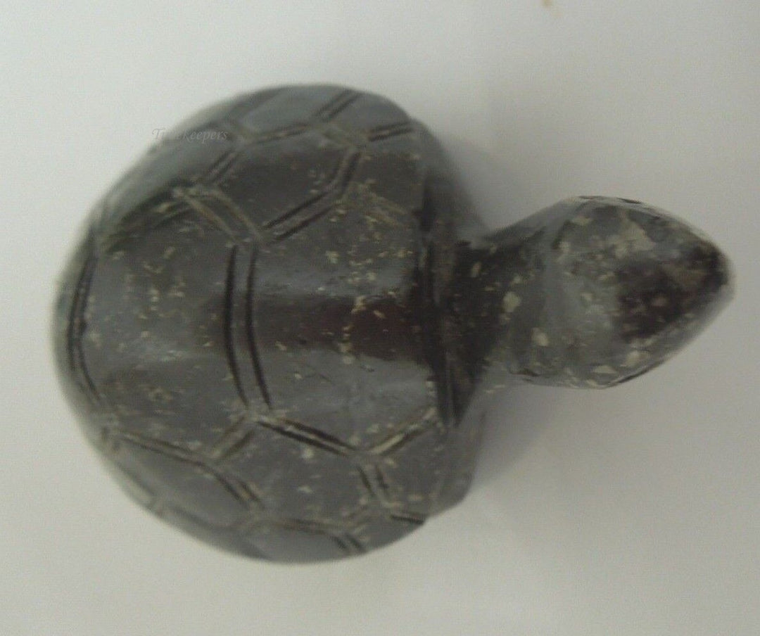 r567 Set of 3 Vintage Turtles of Stone Porcelain and Plastic Cute Collectibles