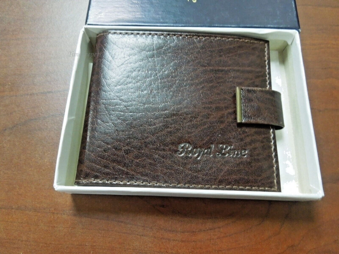 r268 Royal Line Bufalo Made In Italy Men's Wallet New Brown Color comes with box