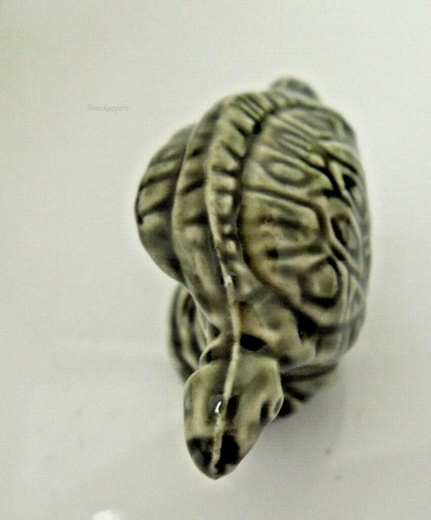 r567 Set of 3 Vintage Turtles of Stone Porcelain and Plastic Cute Collectibles