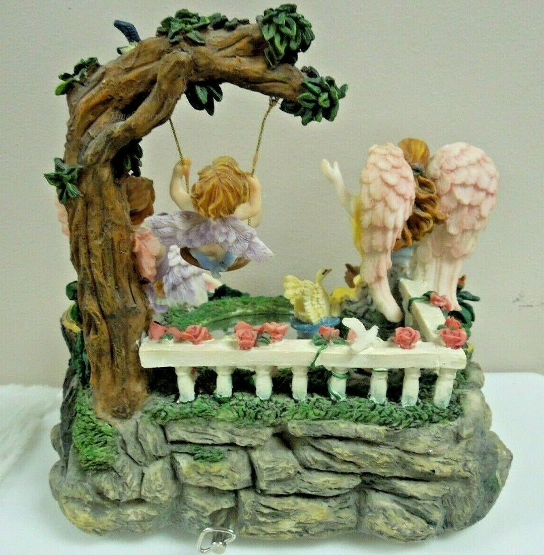 q885 Musical Animated Angel Sculpture "BEAUTIFUL DREAMER" Classic Treasures Rare
