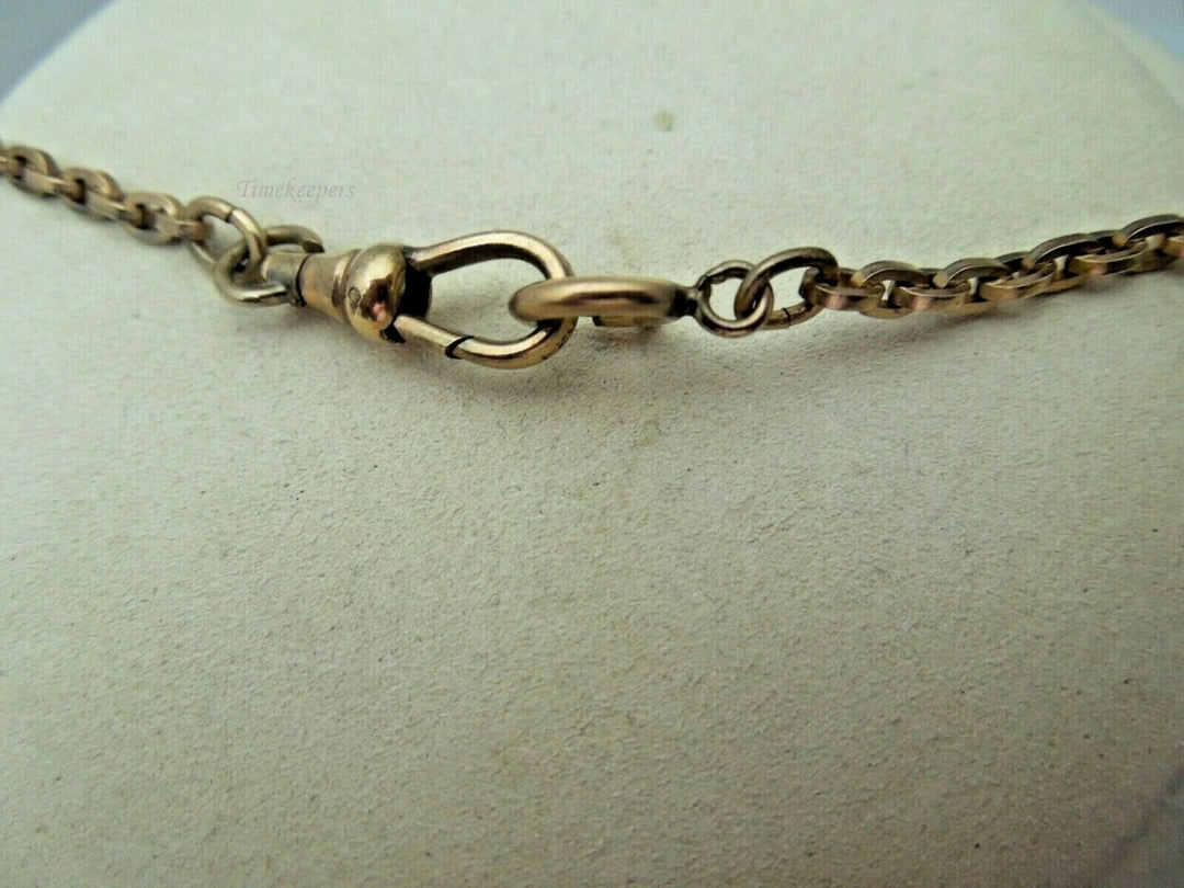 e590 Victorian Era Woven Hair Vest Pocket Watch Chain Gold Filled Pendant and Choker Necklace