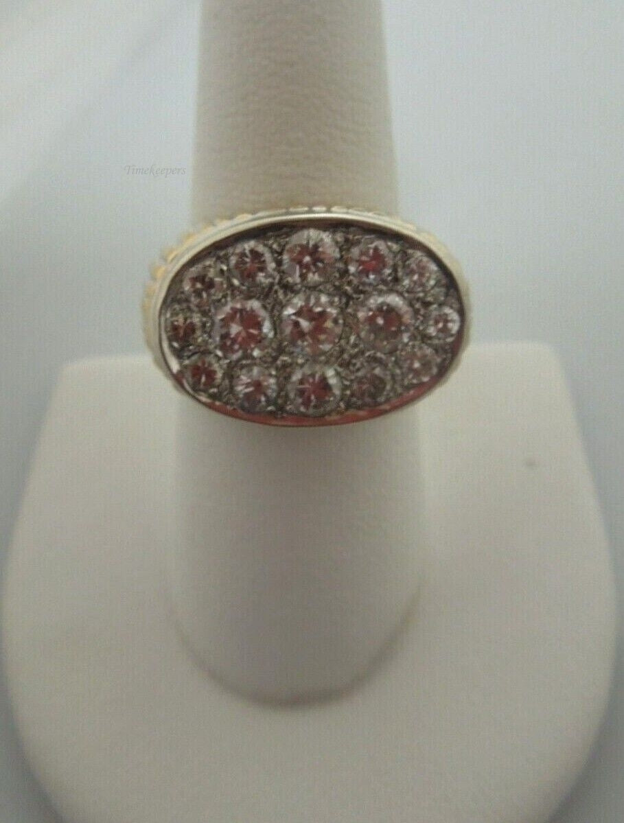 r516 Vintage 14kt Yellow Gold Men's Diamond 1.80 cts Ring Size 8.75 Signed