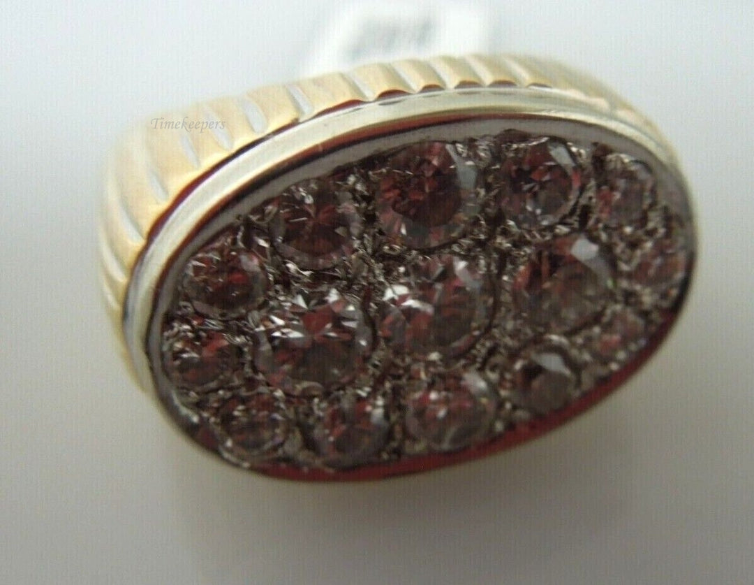 r516 Vintage 14kt Yellow Gold Men's Diamond 1.80 cts Ring Size 8.75 Signed