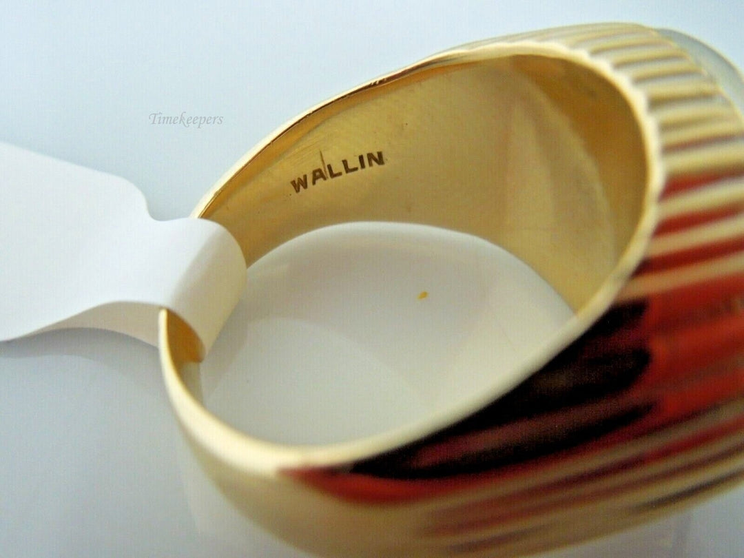 r516 Vintage 14kt Yellow Gold Men's Diamond 1.80 cts Ring Size 8.75 Signed