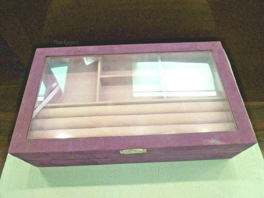 q556 Double-layer Velvet Jewelry Organizer Storage Box Big Space Earring Rings Necklace Body Jewelry Bracelet Watch Display