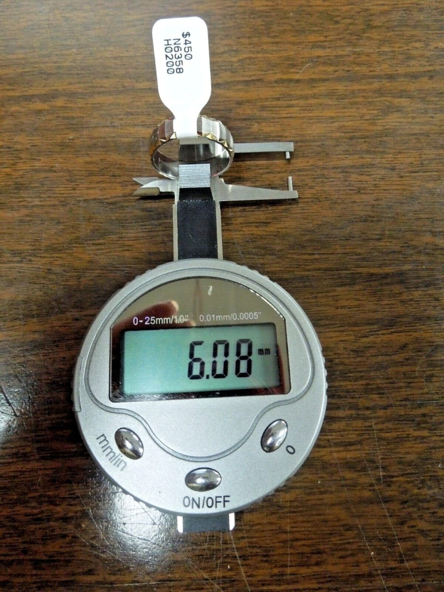 r496 Vintage Keepsake 14k White Yellow Gold Etched Wedding Band Size 10