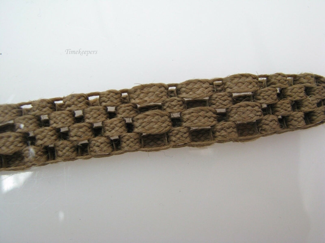 b021 Victorian Era Woven Hair Vest Chain with 10k Yellow Gold Findings