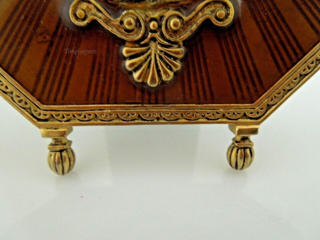 r700 Vintage Terragrafics Small Brass Enameled Tabletop Picture frame