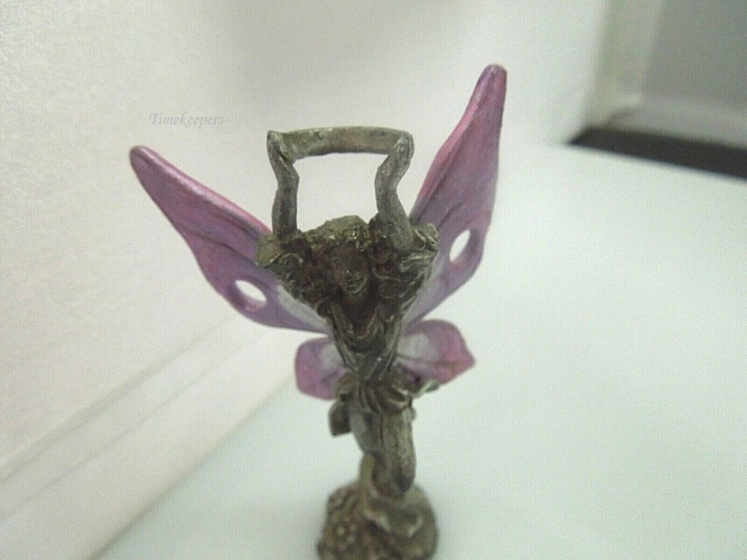 r322 Vintage Pot metal figurine girl with wings, angel girl, metal figurine, butterfly wings