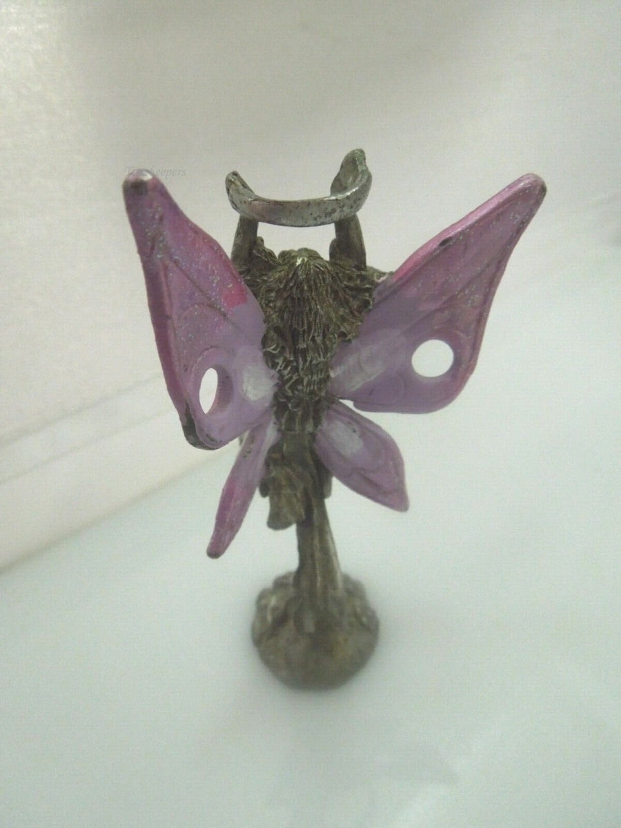 r322 Vintage Pot metal figurine girl with wings, angel girl, metal figurine, butterfly wings