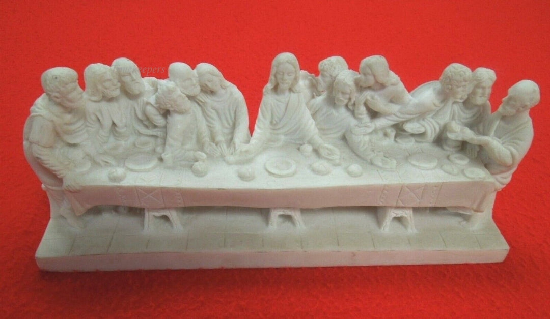 r680 Vintage Religious Figurine, 'The Last Supper' Jesus & Disciples, Resin with Excellent Detail.