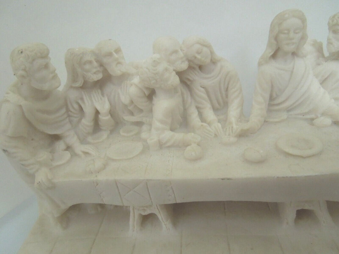 r680 Vintage Religious Figurine, 'The Last Supper' Jesus & Disciples, Resin with Excellent Detail.