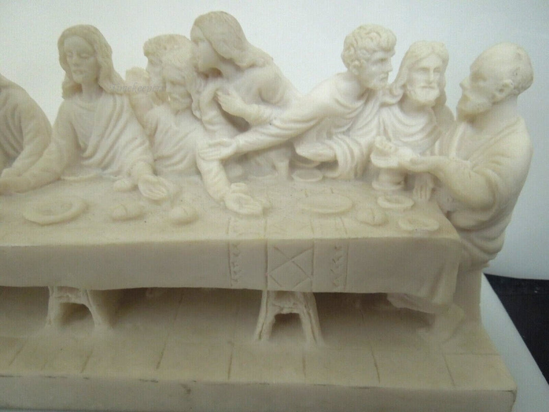 r680 Vintage Religious Figurine, 'The Last Supper' Jesus & Disciples, Resin with Excellent Detail.