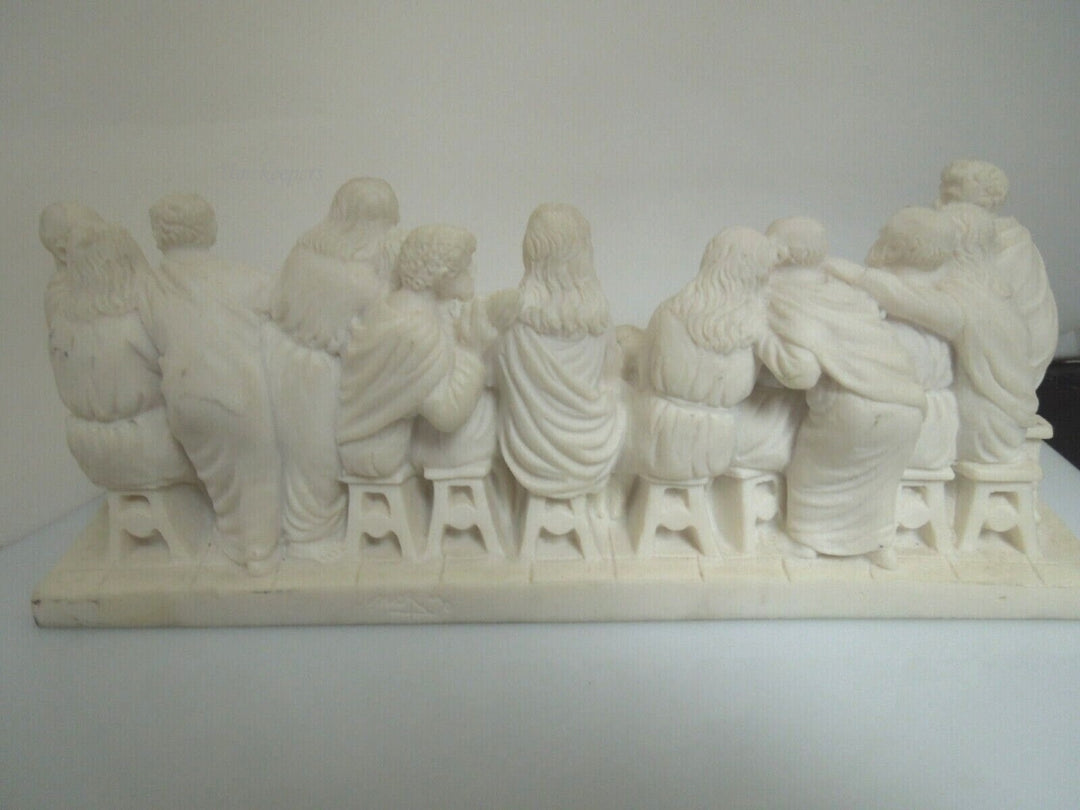 r680 Vintage Religious Figurine, 'The Last Supper' Jesus & Disciples, Resin with Excellent Detail.